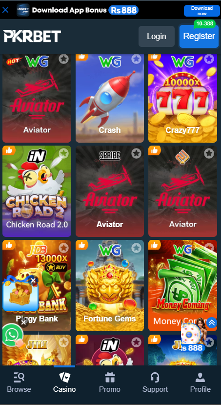 pkrbet game banner image