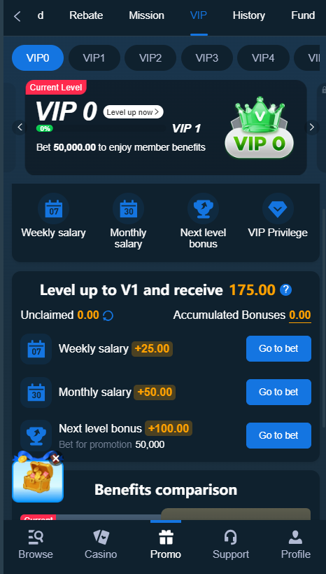 vip system screenshot