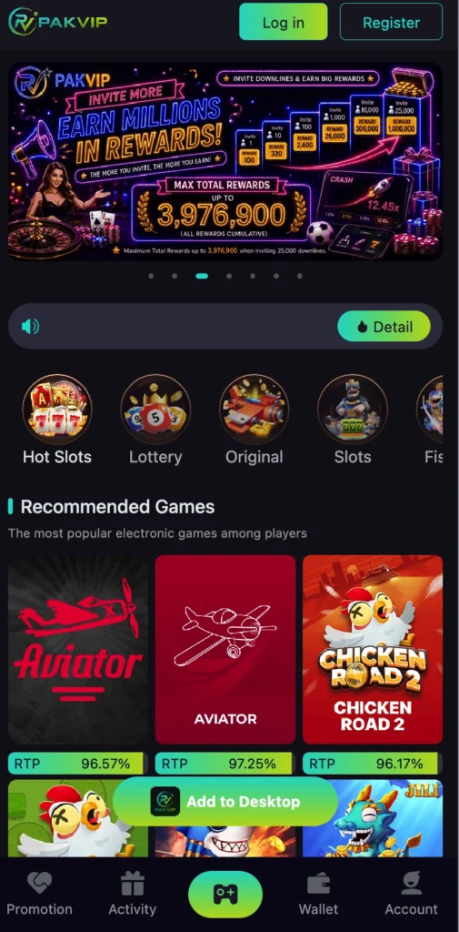 pak vip game